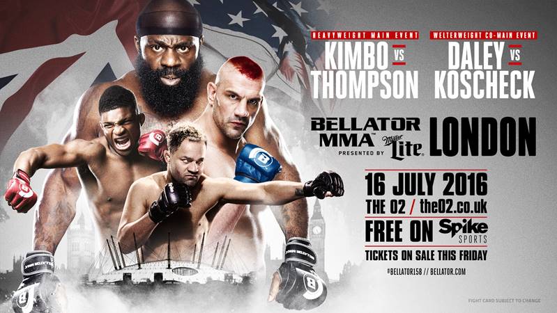 bellator 158 mma kimbo slice vs james thompson Paul Daley vs Josh Koscheck